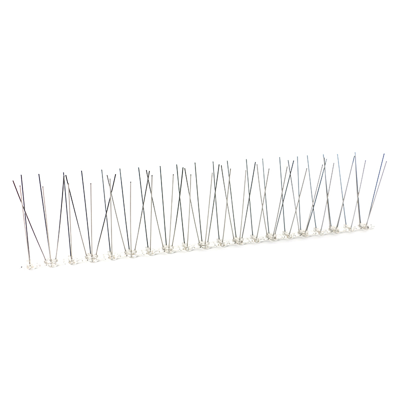 Stainless steel bird spikes for pc base